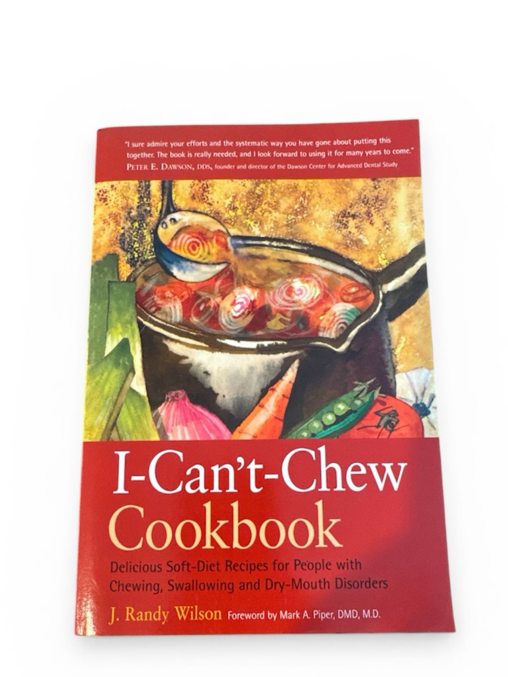 I-Can't-Chew Cookbook - Red Soft-Diet Recipe Book NWOT